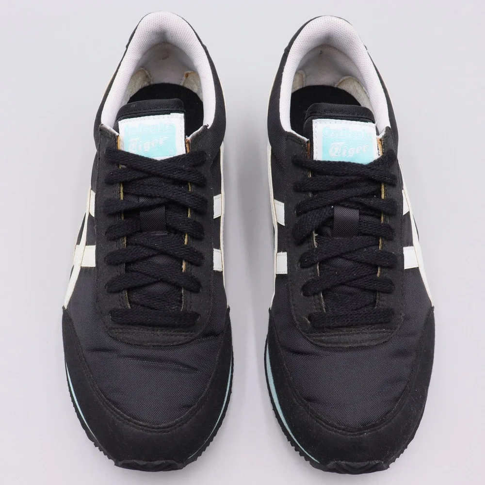 Onitsuka Tiger Sakurada Black White Light Blue Womens Size 6.5 Casual Sneakers - Picture 2 of 9